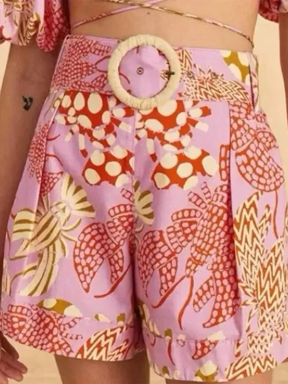 FARM Rio Set - Floral Mixed Lobsters Pink XS - Picture 6 of 15